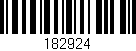 Código de barras (EAN, GTIN, SKU, ISBN): '182924'