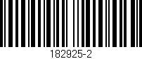 Código de barras (EAN, GTIN, SKU, ISBN): '182925-2'