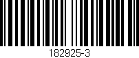Código de barras (EAN, GTIN, SKU, ISBN): '182925-3'