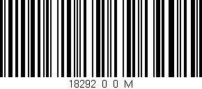 Código de barras (EAN, GTIN, SKU, ISBN): '18292_0_0_M'