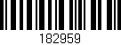Código de barras (EAN, GTIN, SKU, ISBN): '182959'