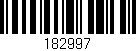 Código de barras (EAN, GTIN, SKU, ISBN): '182997'