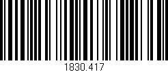 Código de barras (EAN, GTIN, SKU, ISBN): '1830.417'