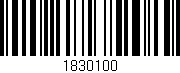 Código de barras (EAN, GTIN, SKU, ISBN): '1830100'