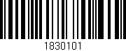 Código de barras (EAN, GTIN, SKU, ISBN): '1830101'