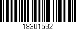 Código de barras (EAN, GTIN, SKU, ISBN): '18301592'
