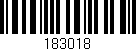 Código de barras (EAN, GTIN, SKU, ISBN): '183018'