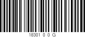 Código de barras (EAN, GTIN, SKU, ISBN): '18301_0_0_G'