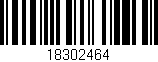 Código de barras (EAN, GTIN, SKU, ISBN): '18302464'