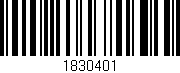 Código de barras (EAN, GTIN, SKU, ISBN): '1830401'