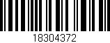 Código de barras (EAN, GTIN, SKU, ISBN): '18304372'