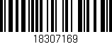 Código de barras (EAN, GTIN, SKU, ISBN): '18307169'