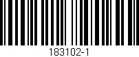 Código de barras (EAN, GTIN, SKU, ISBN): '183102-1'