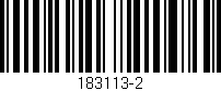 Código de barras (EAN, GTIN, SKU, ISBN): '183113-2'
