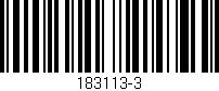 Código de barras (EAN, GTIN, SKU, ISBN): '183113-3'