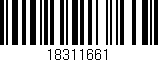 Código de barras (EAN, GTIN, SKU, ISBN): '18311661'