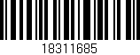 Código de barras (EAN, GTIN, SKU, ISBN): '18311685'