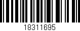 Código de barras (EAN, GTIN, SKU, ISBN): '18311695'
