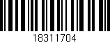 Código de barras (EAN, GTIN, SKU, ISBN): '18311704'