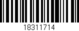 Código de barras (EAN, GTIN, SKU, ISBN): '18311714'