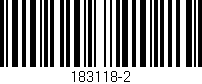 Código de barras (EAN, GTIN, SKU, ISBN): '183118-2'