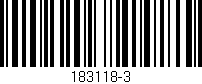 Código de barras (EAN, GTIN, SKU, ISBN): '183118-3'