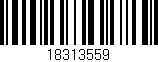 Código de barras (EAN, GTIN, SKU, ISBN): '18313559'