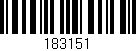 Código de barras (EAN, GTIN, SKU, ISBN): '183151'