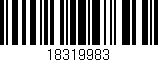 Código de barras (EAN, GTIN, SKU, ISBN): '18319983'