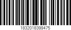 Código de barras (EAN, GTIN, SKU, ISBN): '1832018399475'