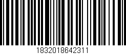 Código de barras (EAN, GTIN, SKU, ISBN): '1832018642311'