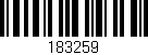 Código de barras (EAN, GTIN, SKU, ISBN): '183259'