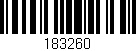 Código de barras (EAN, GTIN, SKU, ISBN): '183260'