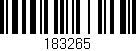 Código de barras (EAN, GTIN, SKU, ISBN): '183265'