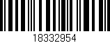 Código de barras (EAN, GTIN, SKU, ISBN): '18332954'