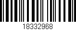 Código de barras (EAN, GTIN, SKU, ISBN): '18332968'