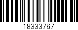 Código de barras (EAN, GTIN, SKU, ISBN): '18333767'