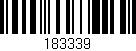 Código de barras (EAN, GTIN, SKU, ISBN): '183339'