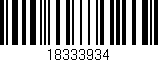 Código de barras (EAN, GTIN, SKU, ISBN): '18333934'