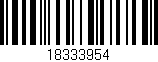 Código de barras (EAN, GTIN, SKU, ISBN): '18333954'