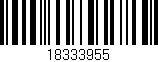 Código de barras (EAN, GTIN, SKU, ISBN): '18333955'