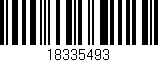 Código de barras (EAN, GTIN, SKU, ISBN): '18335493'