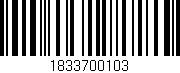 Código de barras (EAN, GTIN, SKU, ISBN): '1833700103'