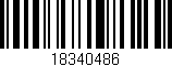 Código de barras (EAN, GTIN, SKU, ISBN): '18340486'