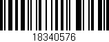Código de barras (EAN, GTIN, SKU, ISBN): '18340576'