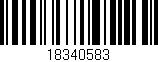 Código de barras (EAN, GTIN, SKU, ISBN): '18340583'