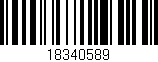 Código de barras (EAN, GTIN, SKU, ISBN): '18340589'