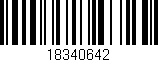 Código de barras (EAN, GTIN, SKU, ISBN): '18340642'