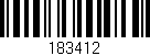Código de barras (EAN, GTIN, SKU, ISBN): '183412'
