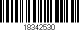 Código de barras (EAN, GTIN, SKU, ISBN): '18342530'